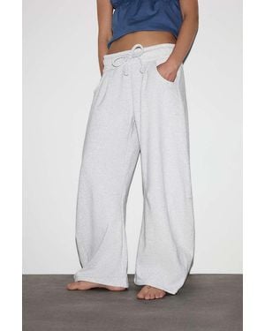 Out From Under Essential Barrel Leg Joggers - White