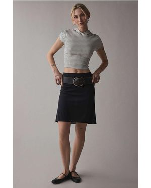 Kimchi Blue Georgiana Slip Midi Skirt - Grey