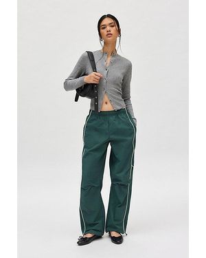 BDG Relaxed Straight Leg Track Pants - Green