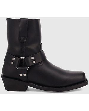 Dingo Rev Up Leather Harness Boot - Black