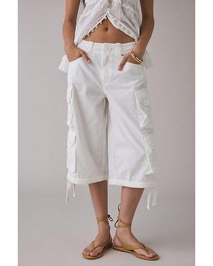 BDG Omaha Mid-Rise Baggy Utility Jort - Gray