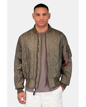 Alpha Industries L-2B Relaxed Quilted Flight Jacket - Brown