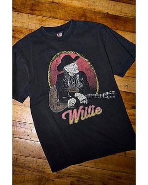 Urban Outfitters Willie Nelson Vintage Graphic Tee - Blue