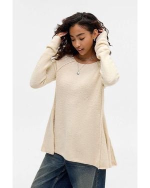 Urban Outfitters Uo Angel Knit Pullover - Natural