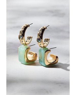 Urban Outfitters New Romance Chunky Statement Hoop Earring Set - Gray