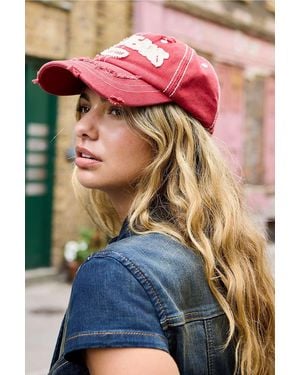 BDG Appliqué Cap - Pink