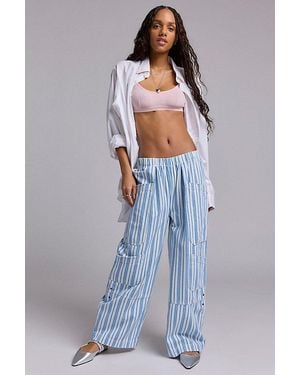 BDG Charlie Printed Wide-Leg Pant - Green