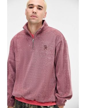 Ayker Red Marl Fleece - Pink