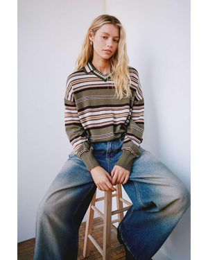 BDG Bowden Polo Jumper - Green