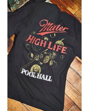 Urban Outfitters Miller High Life Billiards Graphic Tee - Blue