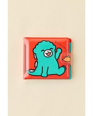 Whatever Makes You Happy Whatever! Makes You Happy Chibi Godzilla Raids Again Father & Son Padded Vinyl Snap Wallet - Blue