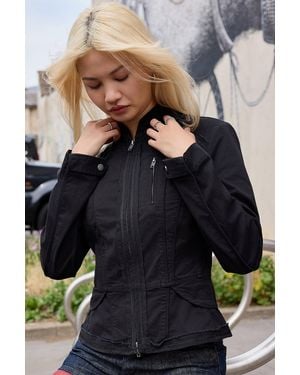 Silence + Noise Silence + Noise Ara Fitted Jacket - Blue