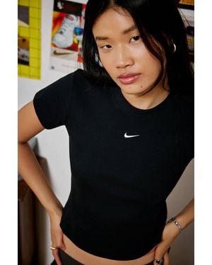 Nike Sportswear Rib Tight Short Sleeve Tee - Black