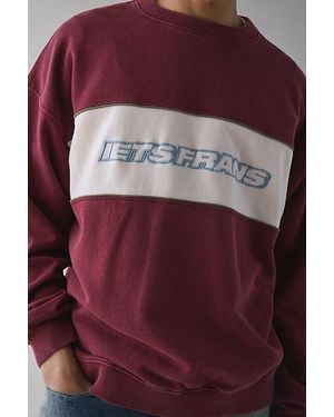 iets frans... Iets Frans. Iets Frans… Logo Panel Crew Neck Sweatshirt - Red