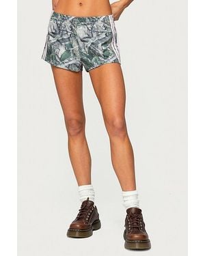Edikted Nikki Nylon Shorts - Blue