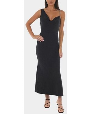 Bebe Airflow Cowl Maxi Dress - Black