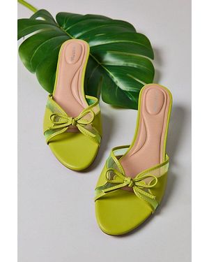 Urban Outfitters Uo Poppy Kitten Heel Mule - Green