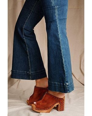 Dingo Echo Wooden Platform Sandal - Red