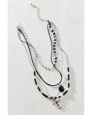 Urban Outfitters Strange Powers Coin Layered Necklace - White