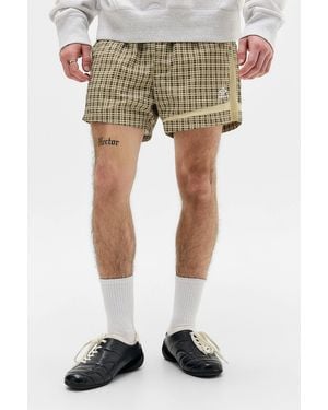 Umbro Dust Check Woven Football Shorts - Green