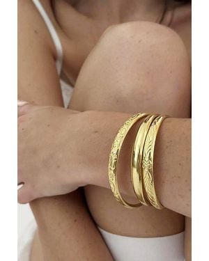 GILI Jewels Primrose Bangle Stack - Brown