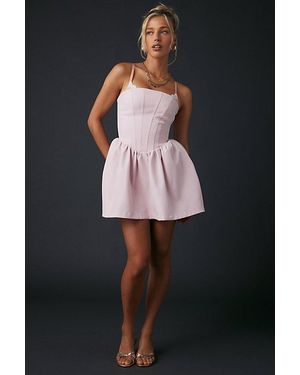 Kimchi Blue Sugar Plum Strapless Corset Mini Dress - Black