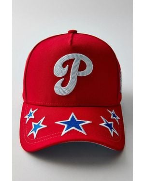 Mitchell & Ness Mlb Philadelphia Phillies Shining Star Snapback Hat - Red