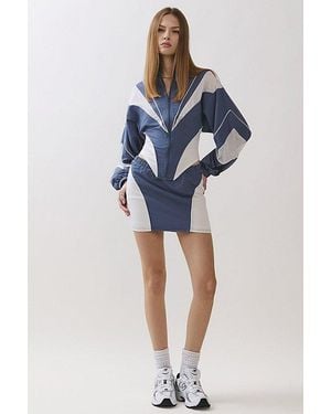 Personal Code Vesper Track Mini Skirt - Blue