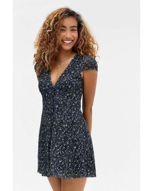 Kimchi Blue Nadia Lace Tea Dress - Blue