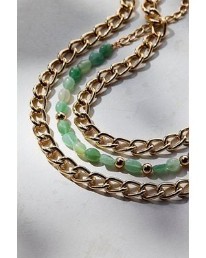 Urban Outfitters Strange Powers Layering Choker Necklace Set - Metallic