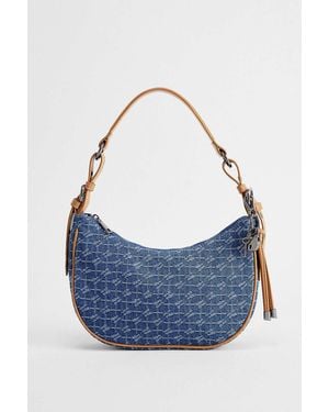 iets frans... Monogram Crescent Bag - Blue