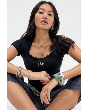 Gap Black Short Sleeve Logo T-shirt