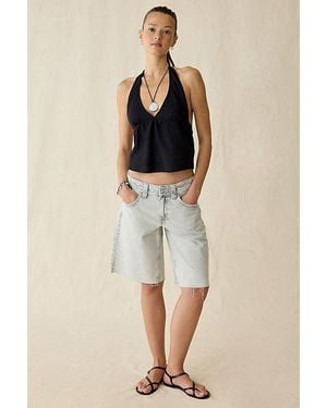 BDG Front Runner Mid-Rise Baggy Jorts - Natural