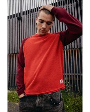 BDG Red Raglan Knit Jumper