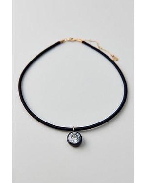 BaubleBar Lindsey Crystal Collar Necklace - Metallic