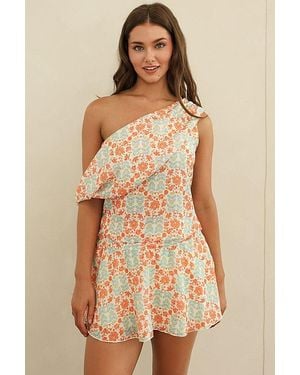 Dippin' Daisy's Asymmetrical Shoulder Verano Top - Natural