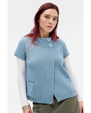 Urban Outfitters Uo Pea Coat - Blue