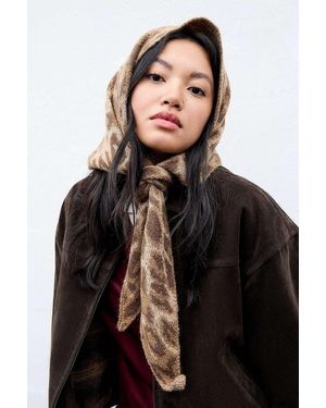 Damson Madder Knitted Head Scarf At Urban Outfitters - Black