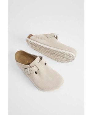Birkenstock Oyster White Boston Clogs