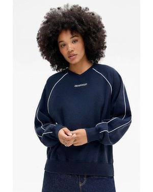 iets frans... V-neck Sweatshirt - Blue