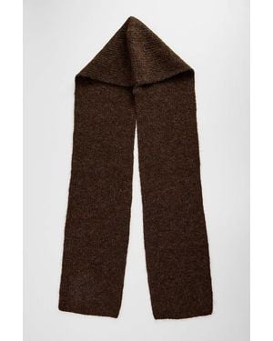 Urban Outfitters Uo Georgia Hooded Scarf - Brown