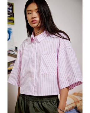 Nike Sportswear Chill Stripe Poplin Shirt - Purple