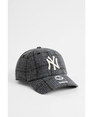 '47 Uo Exclusive Grey Check Ny Yankees Cap