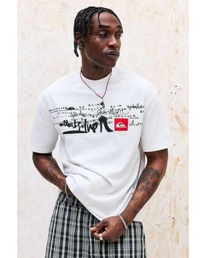 Quiksilver Quiksilver Uo Exclusive White Heavy Wash T-shirt