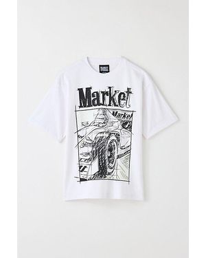 Market Studios Scribbled Formula 1 Graphic Tee - White