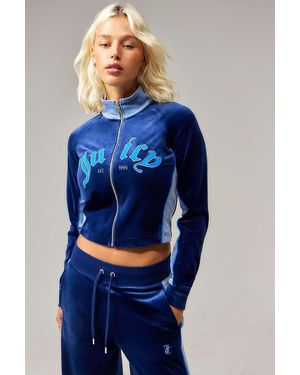 Juicy Couture Uo Exclusive Gemini Track Top - Blue