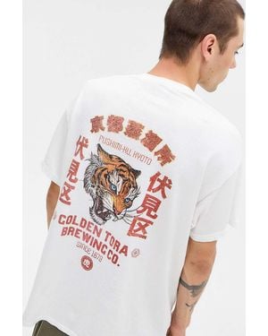Urban Outfitters Uo White Tiger Brewing T-shirt