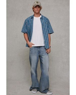 BDG Slacker Relaxed Flare Jeans - Multicolor