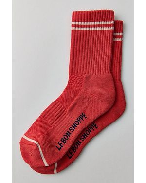 LE BON SHOPPE Boyfriend Socks - Red