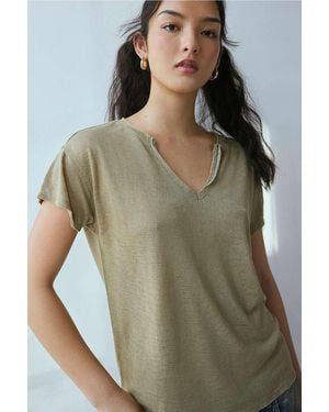 BDG Toni Slub T-shirt Xs At Urban Outfitters - Green